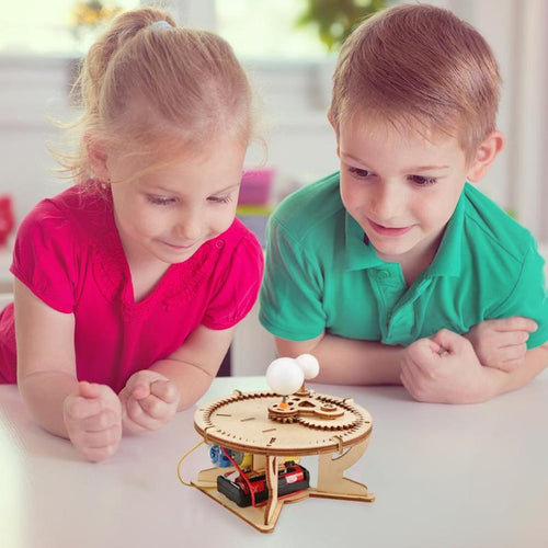 Kids DIY Sun-Moon-Earth Geography Model Scientific Experiment Toys Kits Science Project Planetarium Worldwide Education For Kids